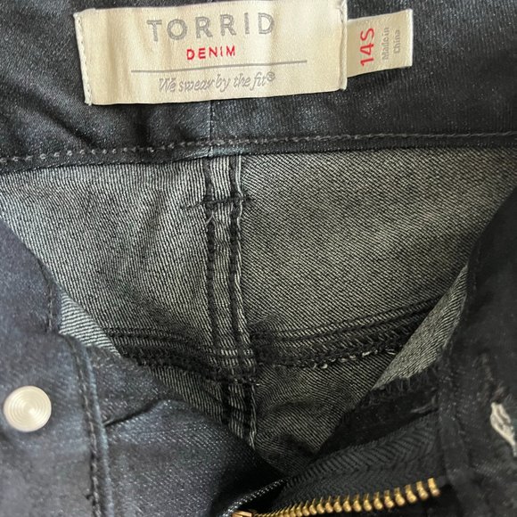 Torrid Dark Wash Stretch Jeggings Size 14 Style 10114977 - Picture 7 of 11